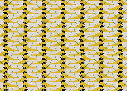 6 exklusive Geschenk-/Dekorationspapiere mit Motiven der Wiener Werkstätte