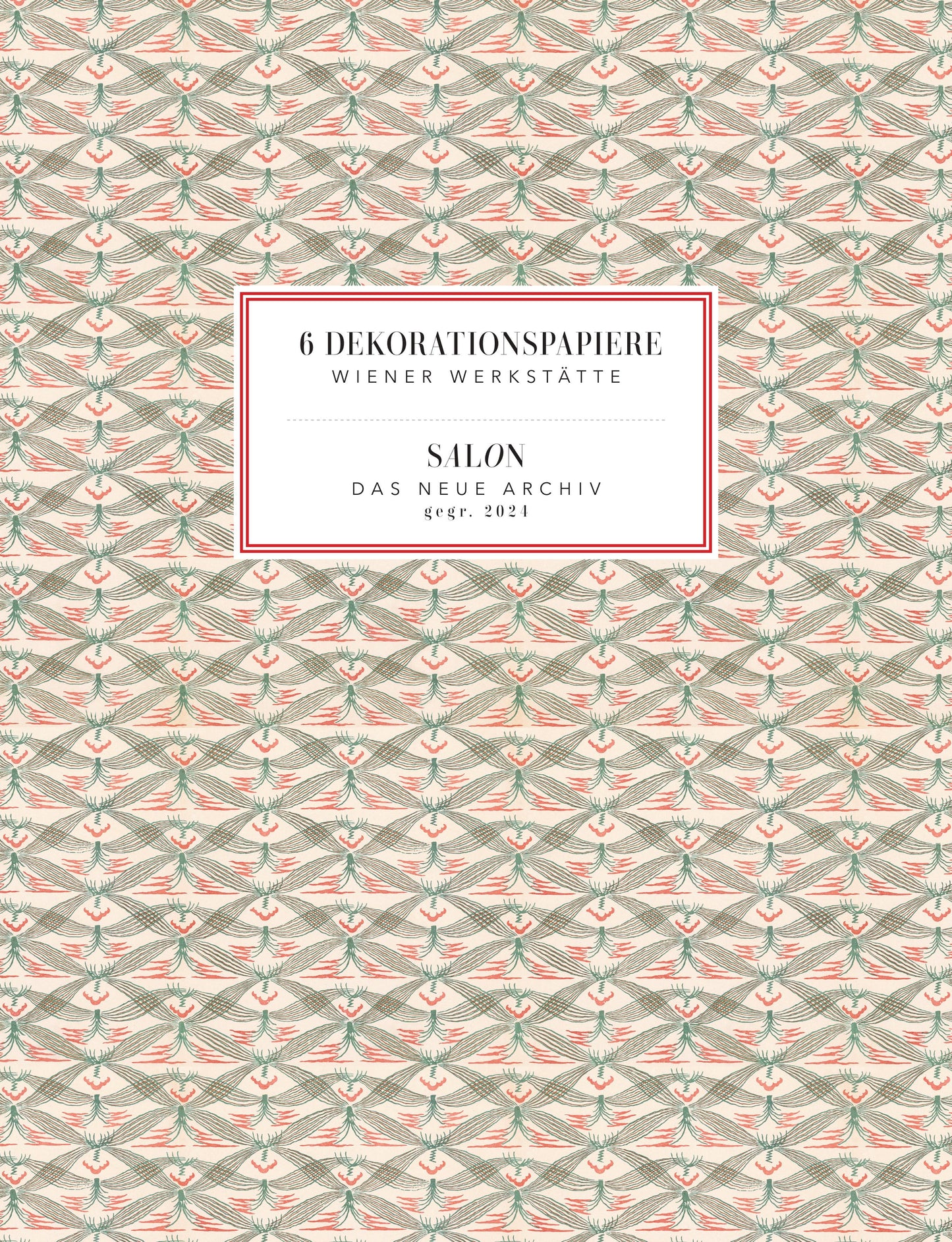 6 exklusive Geschenk-/Dekorationspapiere mit Motiven der Wiener Werkstätte